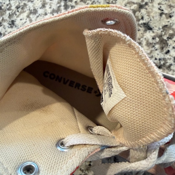 Converse Cream and Pink High-Tops - Picture 5 of 5